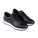 کفش چرم مدل کلاسیک مشکی کد 841