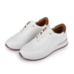 کفش چرم سفید مدل کلاسیک کد 841